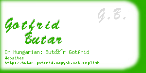 gotfrid butar business card